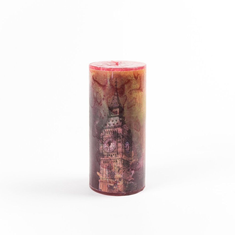 Big Bend Custom Printed Scented Pillar Candle 3x6"